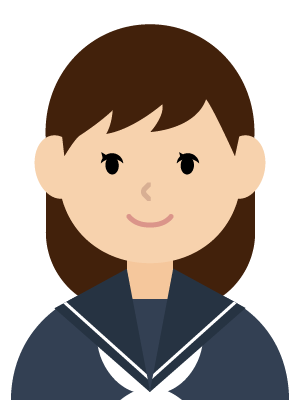 制服を着ている